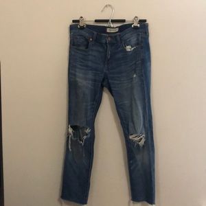Madewell slim cropped boy jeans